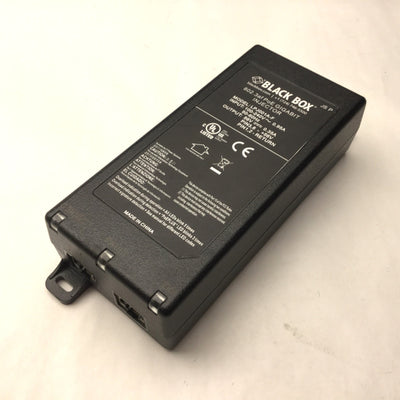 Used Black Box LPJ001A-F 802.3af PoE GIGABIT INJECTOR In: 100-240VAC, Out: 56VDC
