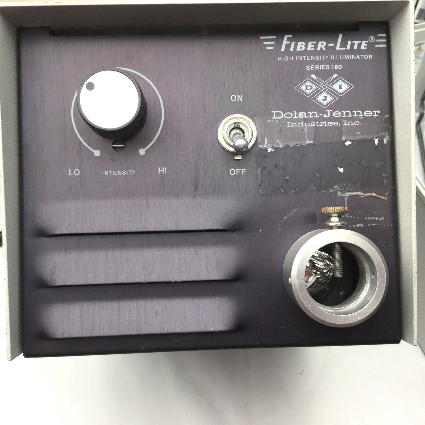 Used Dolan Jenner 180 Fiber-Lite High Intensity Illuminator Light Source With Bulb