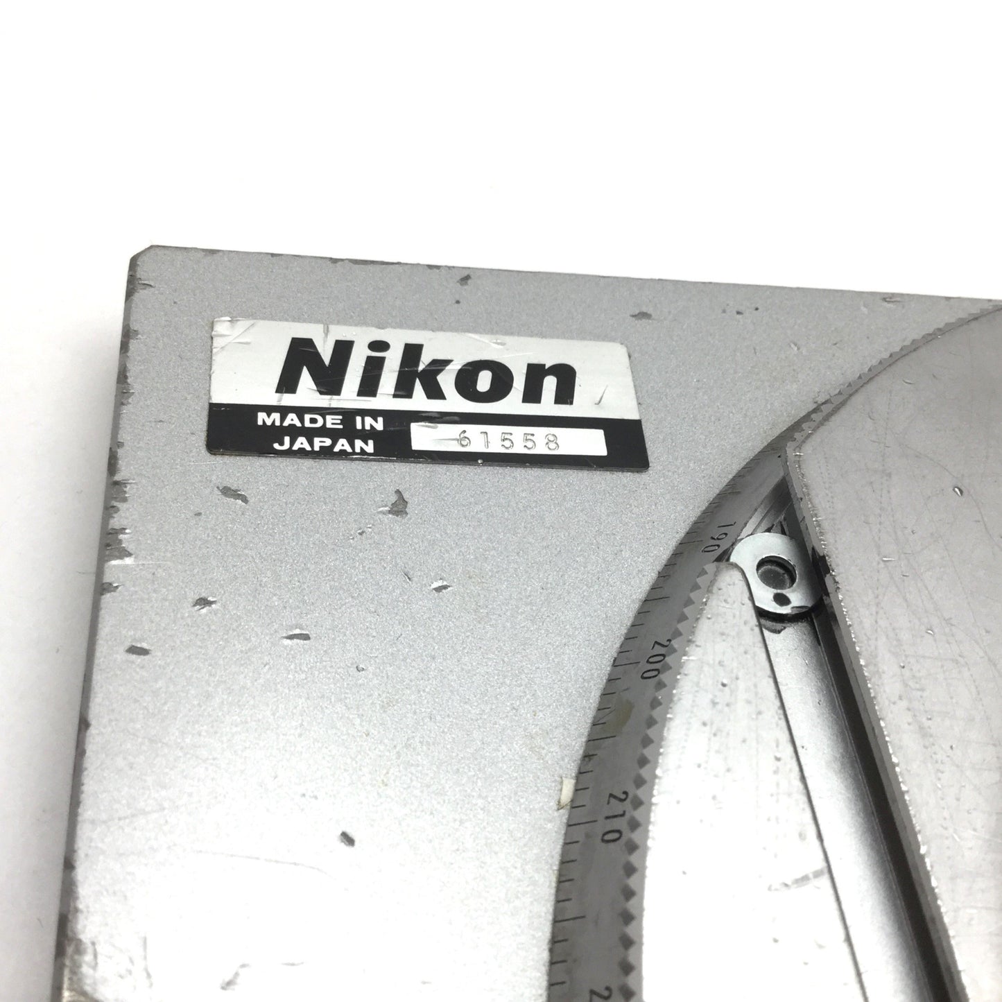 Used Nikon Rotation Table For V-12 Optical Comparator, 360° Rotation, 4.19" Ø Glass