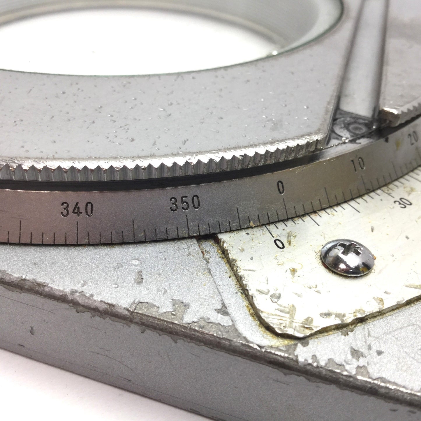 Used Nikon Rotation Table For V-12 Optical Comparator, 360° Rotation, 4.19" Ø Glass