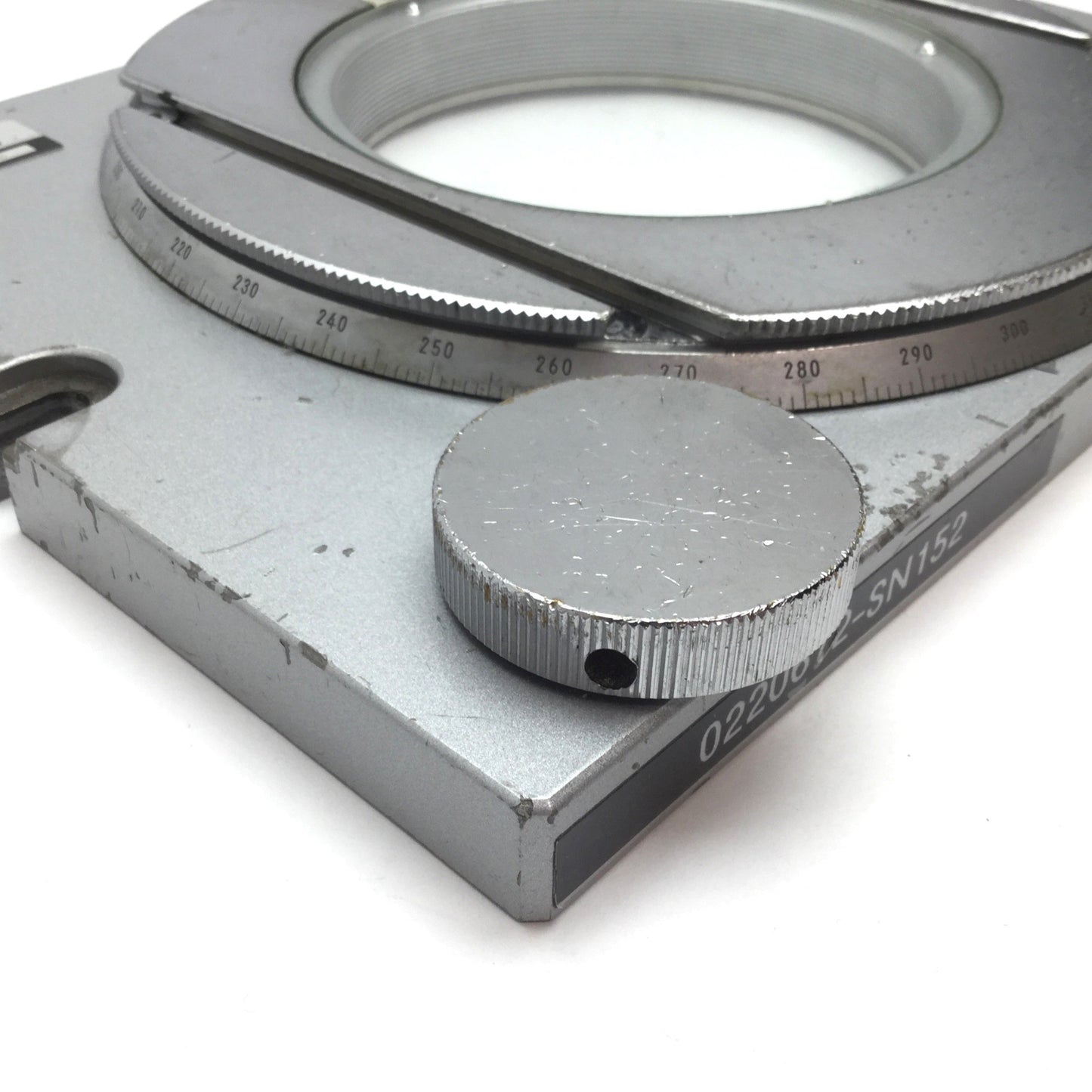 Used Nikon Rotation Table For V-12 Optical Comparator, 360° Rotation, 4.19" Ø Glass