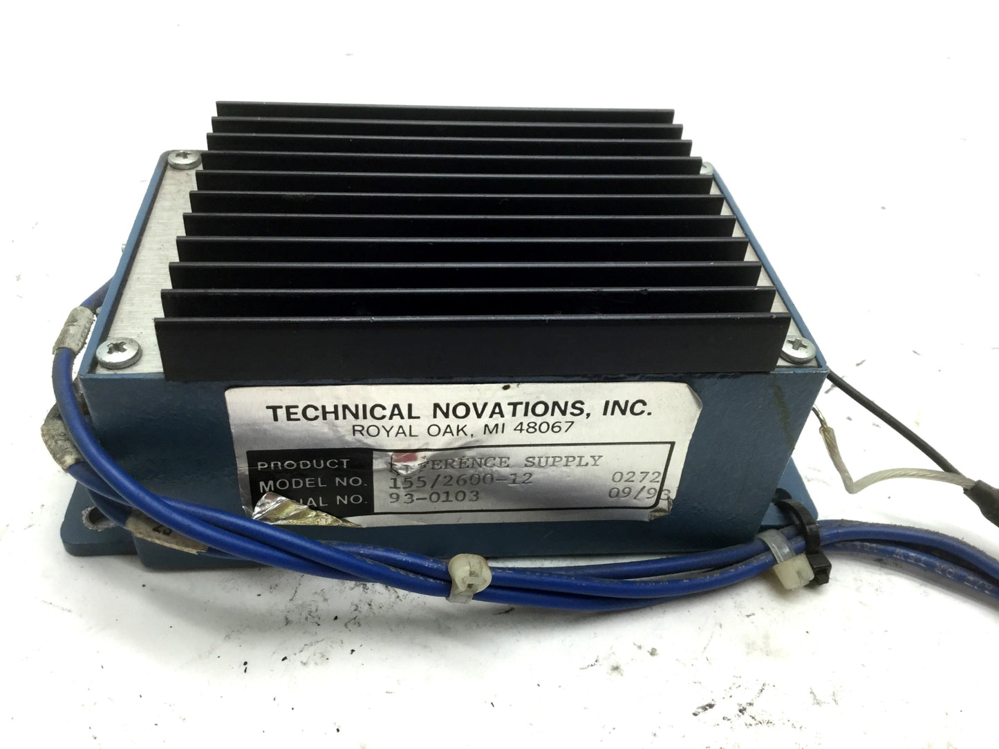 Used Technical Novations Inc 155/2600-12 Reference Supply +12V -12V