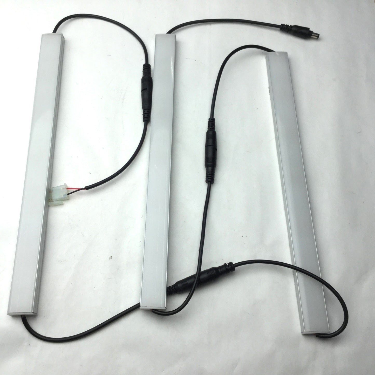 Used Set of 3 Very Bright Light Bars, 1" Wide x 12" Long, Voltage: 24VDC