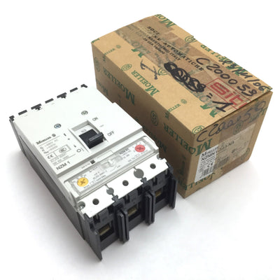 New – Open box Moeller NZMN1-A63-NA Circuit Breaker, 3-Pole, 690VAC 63A, Adjustable Overload