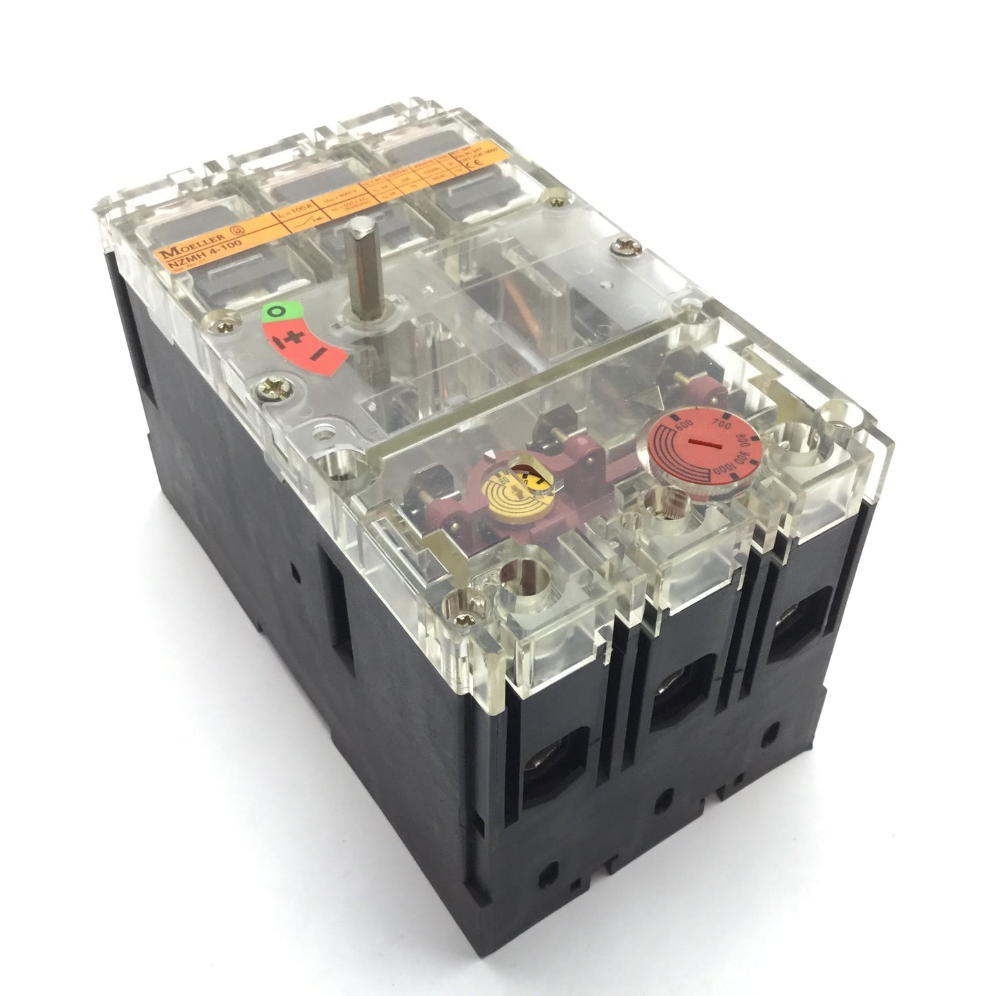 Used Moeller NZMH4-100 Circuit Breaker Disconnect Switch, 3-Pole, Rating 500VAC 100A
