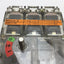 Used Moeller NZMH4-100 Circuit Breaker Disconnect Switch, 3-Pole, Rating 500VAC 100A