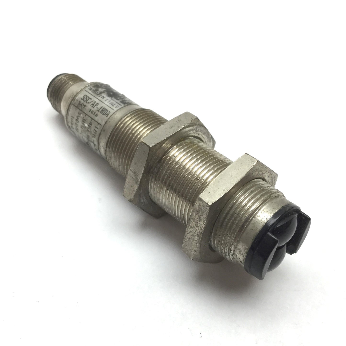 Used Diell SSC/AP-1HDA Photoelectric Sensor Switch, PNP, 10-30VDC 100mA, 4-Pin M12