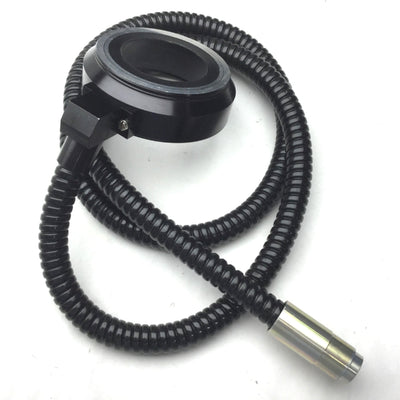 Used Leeds Fiber Optic Microscope Light Ring, ID: 1-29/32", Input: 5/8", Length: 44"