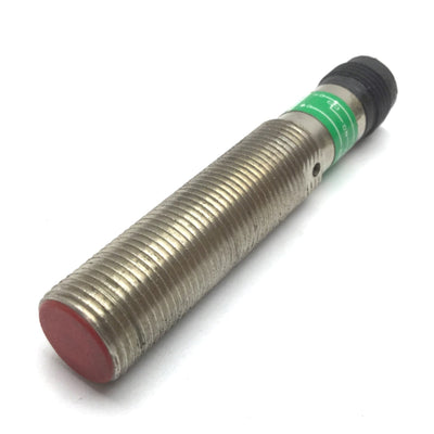 Used AECO Inductive Proximity Sensor, 10-30VDC, PNP N/O, M12 4-Pin, M12 Barrel