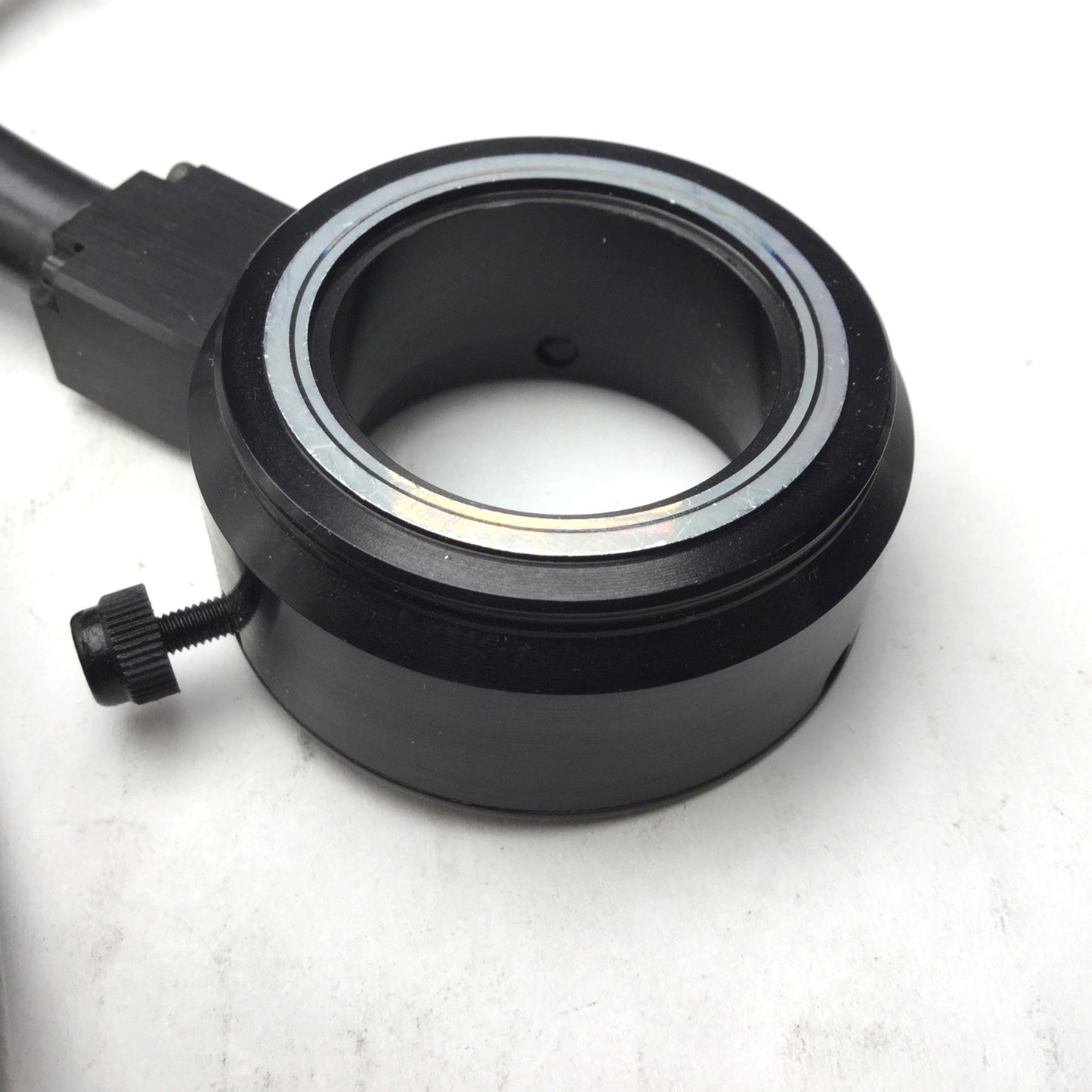Used Stocker & Yale Fiber Optic Cable, 3', Input 5/16", ID: 1-7/64" *Missing Screw*