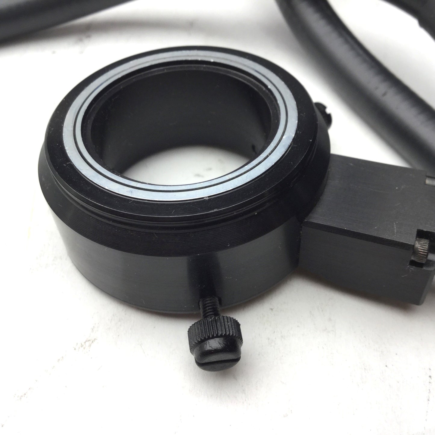 Used Stocker & Yale Fiber Optic Cable, 3', Input 5/16", ID: 1-7/64" *Missing Screw*