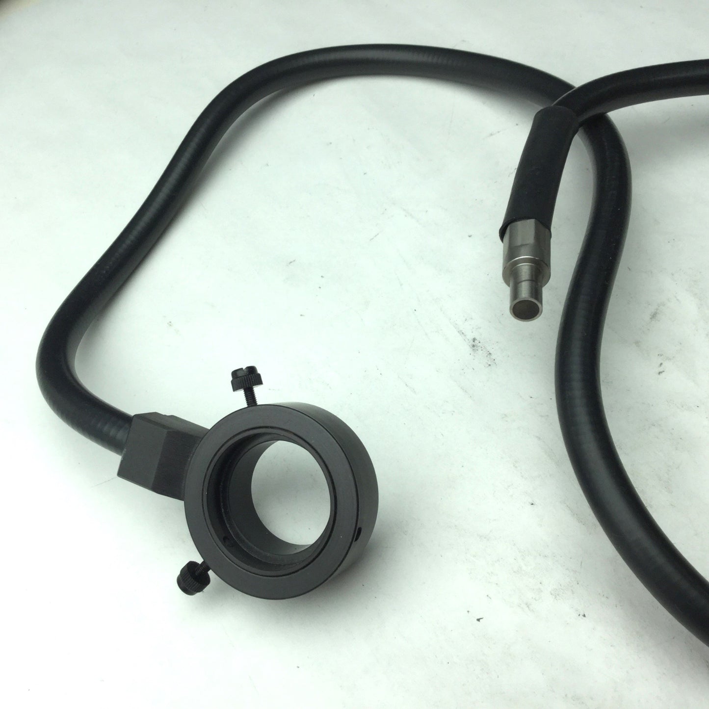 Used Stocker & Yale Fiber Optic Cable, 3', Input 5/16", ID: 1-7/64" *Missing Screw*