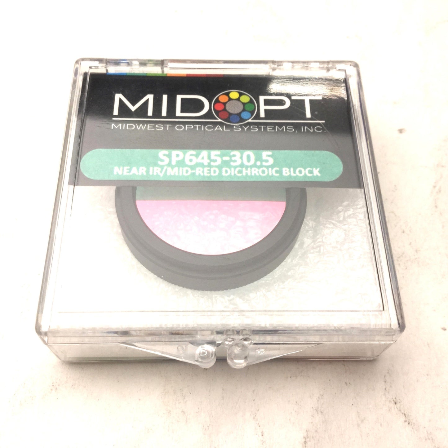 New – Open box Midwest Optical SP645-30.5 MIDOPT Near IR/Mid-Red Dichroic Block, 400-640nm