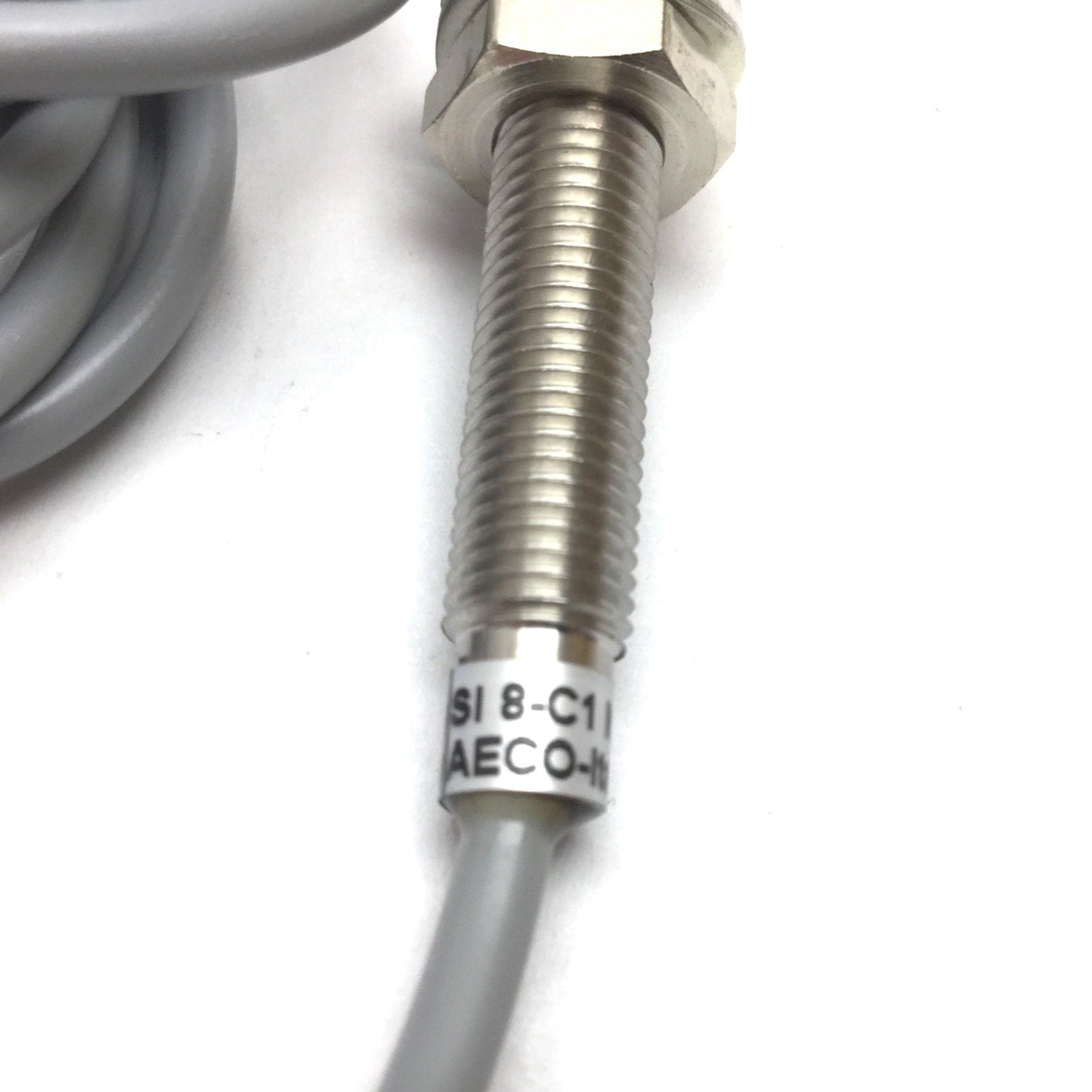 New Aeco SI8-C1 Inductive Proximity Sensor Switch, 1.5mm, 6-30VDC, NPN N/O, M8 Body