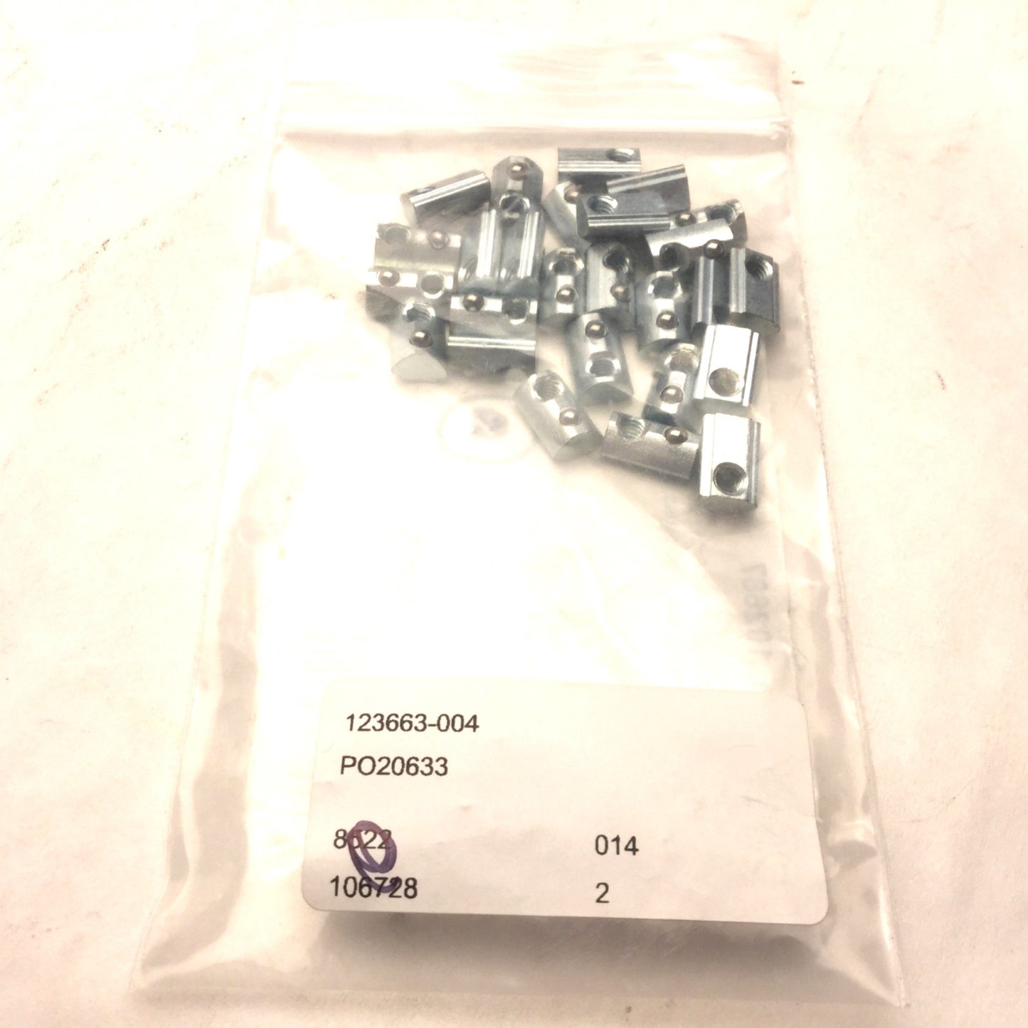 New – Open box Lot of 26 Fath 102687 Roll-In T-Slot Nut, 7.7 x 4.6mm, With Spring Loaded Ball