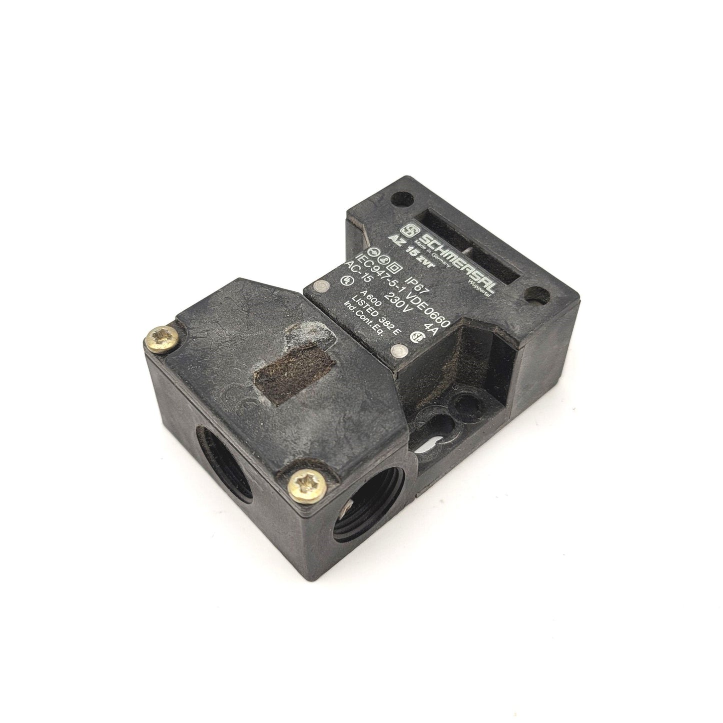 Used Schmersal AZ 15 ZVR Safety Interlock Switch, Rating: 230VAC, 4A, With Key