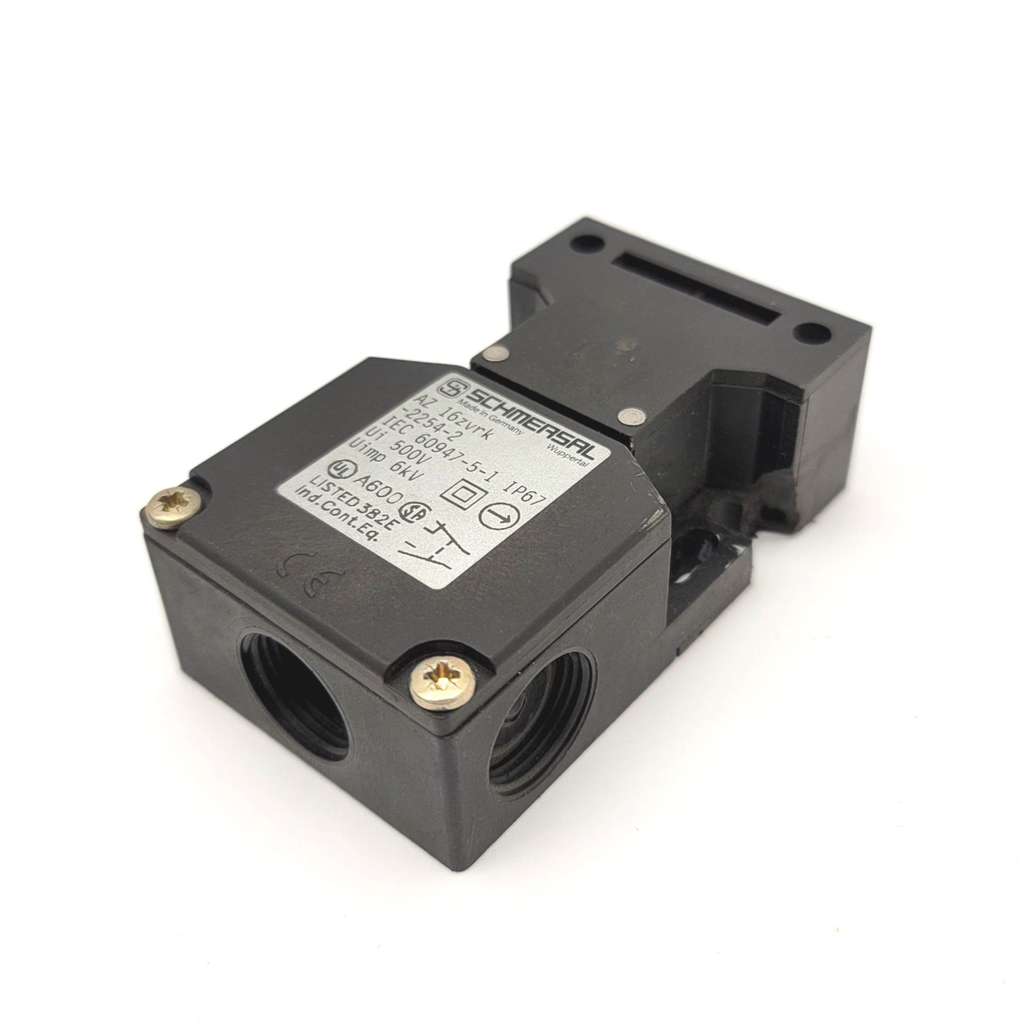 Used Schmersal AZ 16 ZVRK-2254-2 Safety Interlock Switch, Rating 500V, No Key