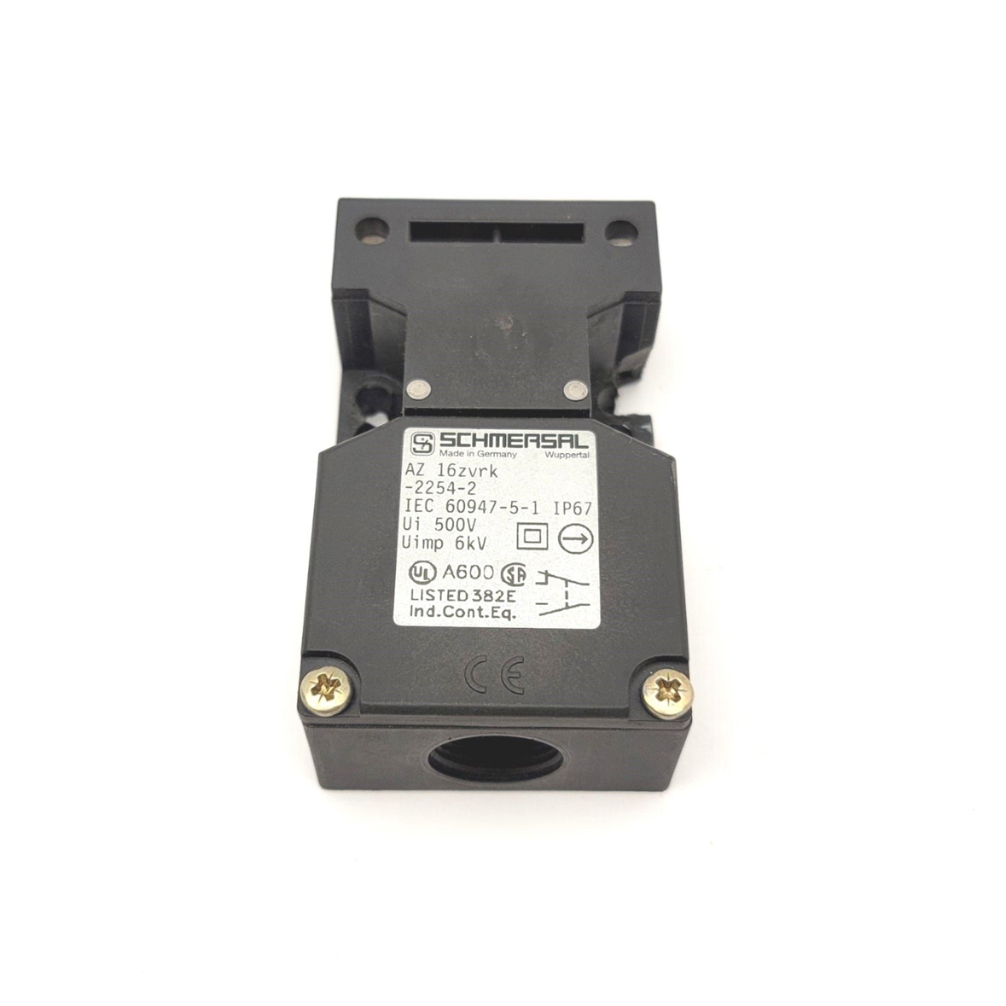 Used Schmersal AZ 16 ZVRK-2254-2 Safety Interlock Switch, Rating 500V, No Key