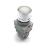 Used Idec ALW29911D-W-24V White Illuminated Push Button, With N/O and N/C Contacts