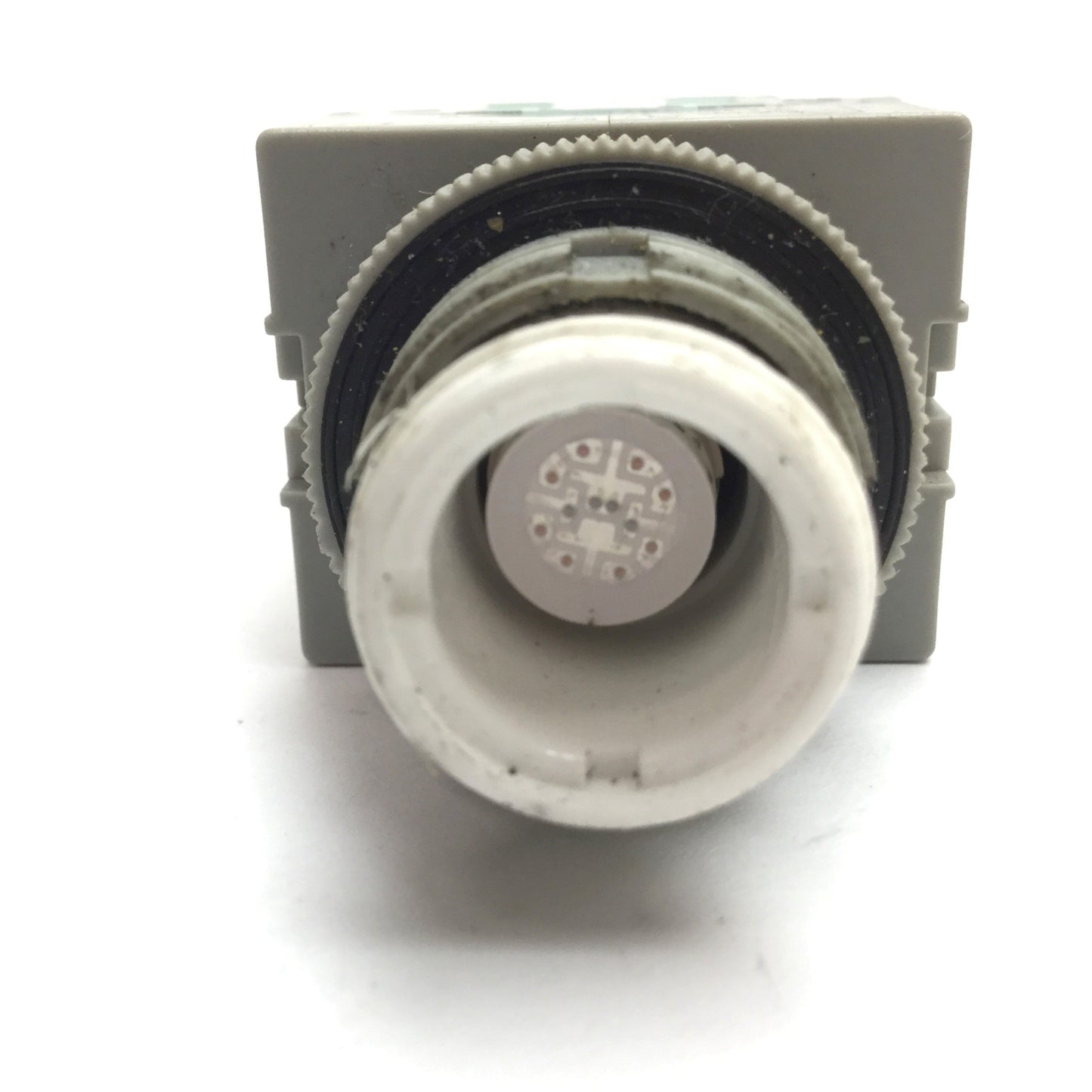 Used Idec ALW29911D-W-24V White Illuminated Push Button, With N/O and N/C Contacts