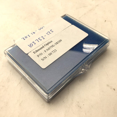New – Open box Edmund Optics FA079E-58509 Glass Distortion Target 25 x 25mm, .125mm Dot Spacing