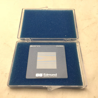New – Open box Edmund Optics FA079E-58509 Glass Distortion Target 25 x 25mm, .125mm Dot Spacing