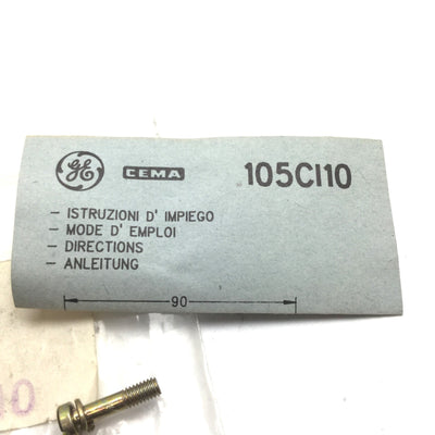 New – Open box General Electric CEMA 105CI10 Interlock Switch, With N/O Contact, Rating: 600VAC