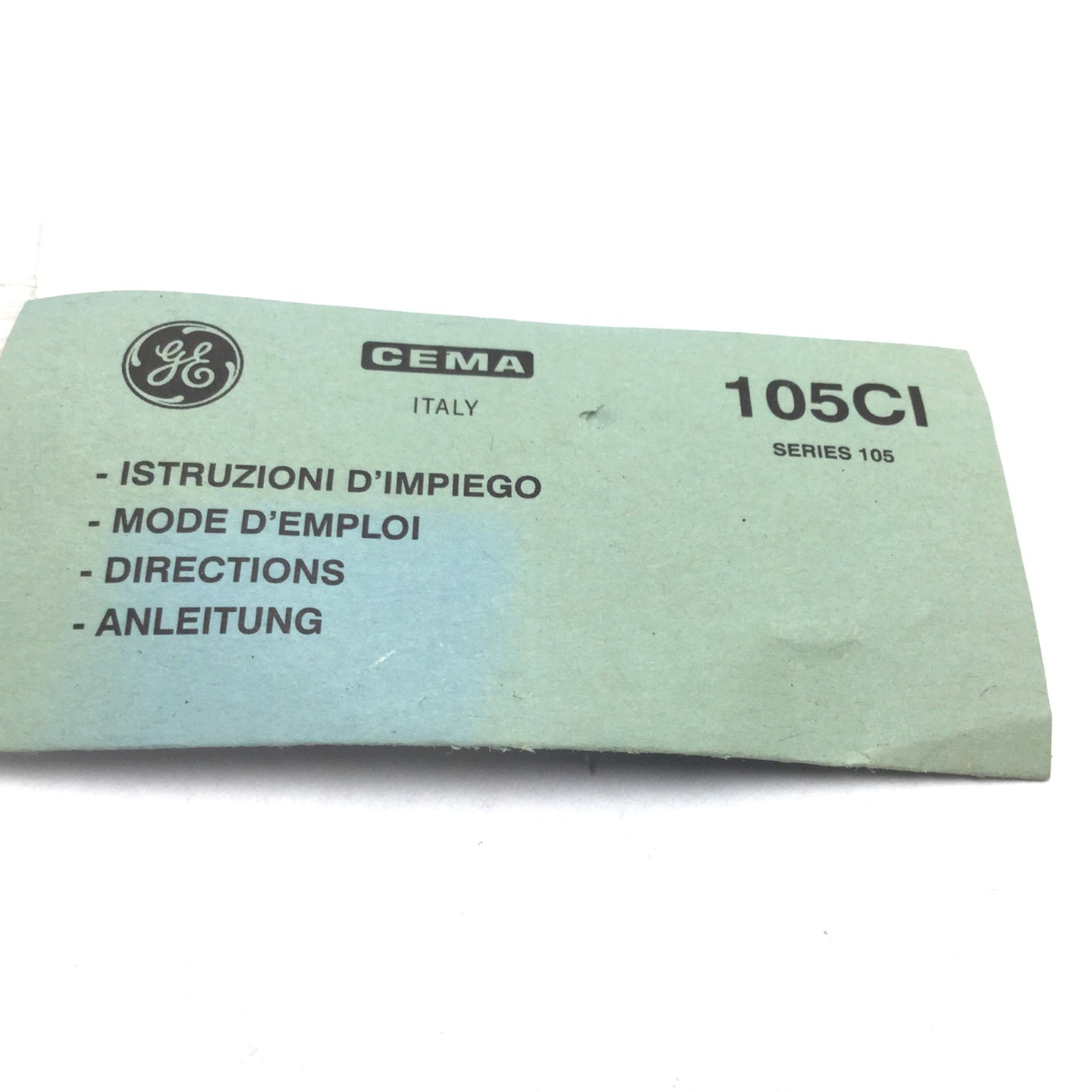 New – Open box General Electric CEMA 105CI Interlock Switch, With N/C Contact, Rating: 600VAC