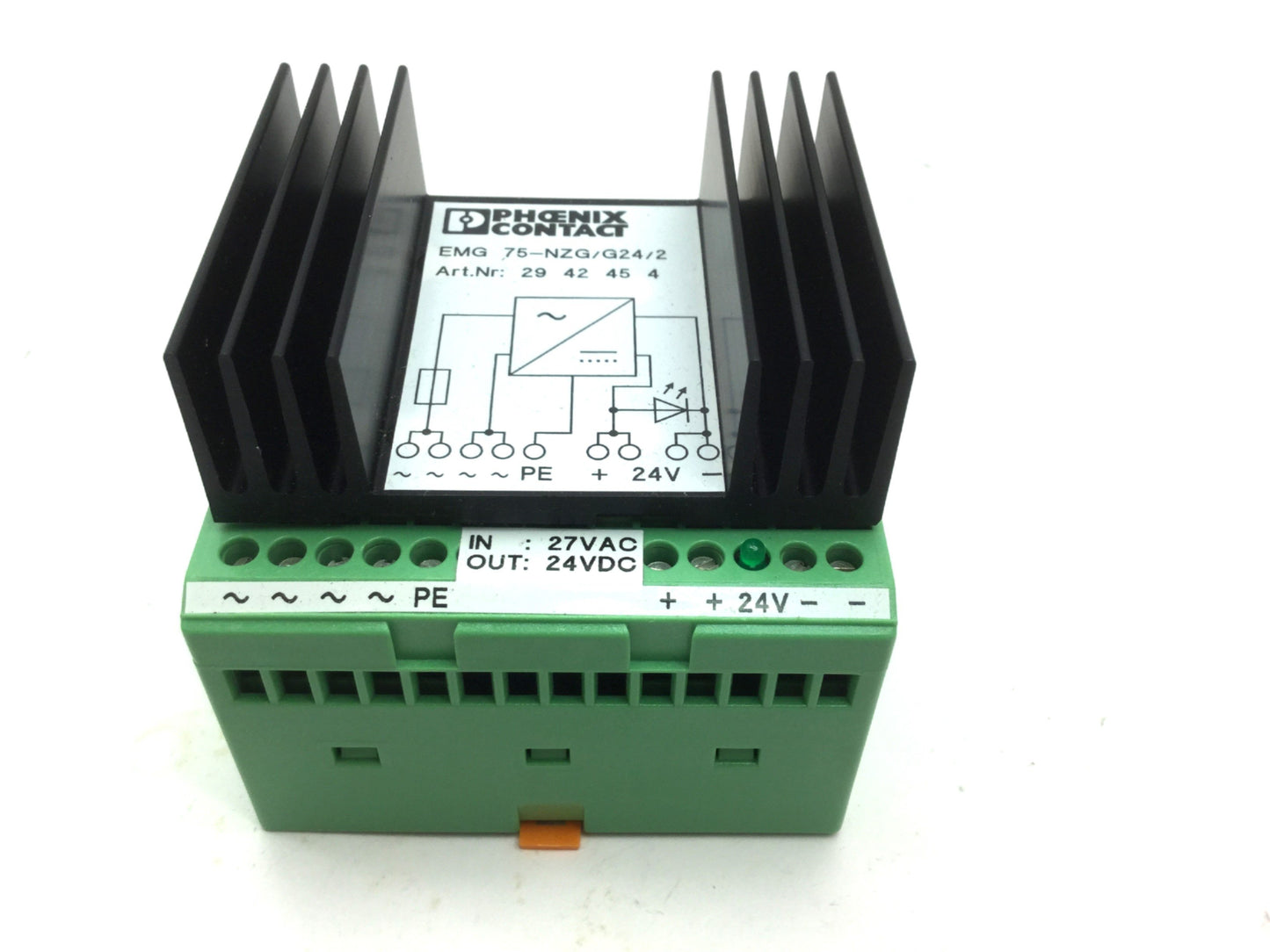 New Phoenix Contact EMG 75-NZG/G24/2 Voltage Regulator In: 27VAC Out: 24VDC