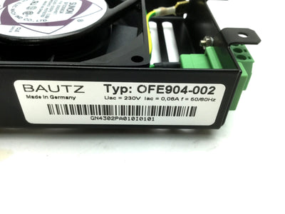 New Bautz Sunon SF23092A 2092HBT Enclosure Fan In 220/240VAC 50/60A 0.06A