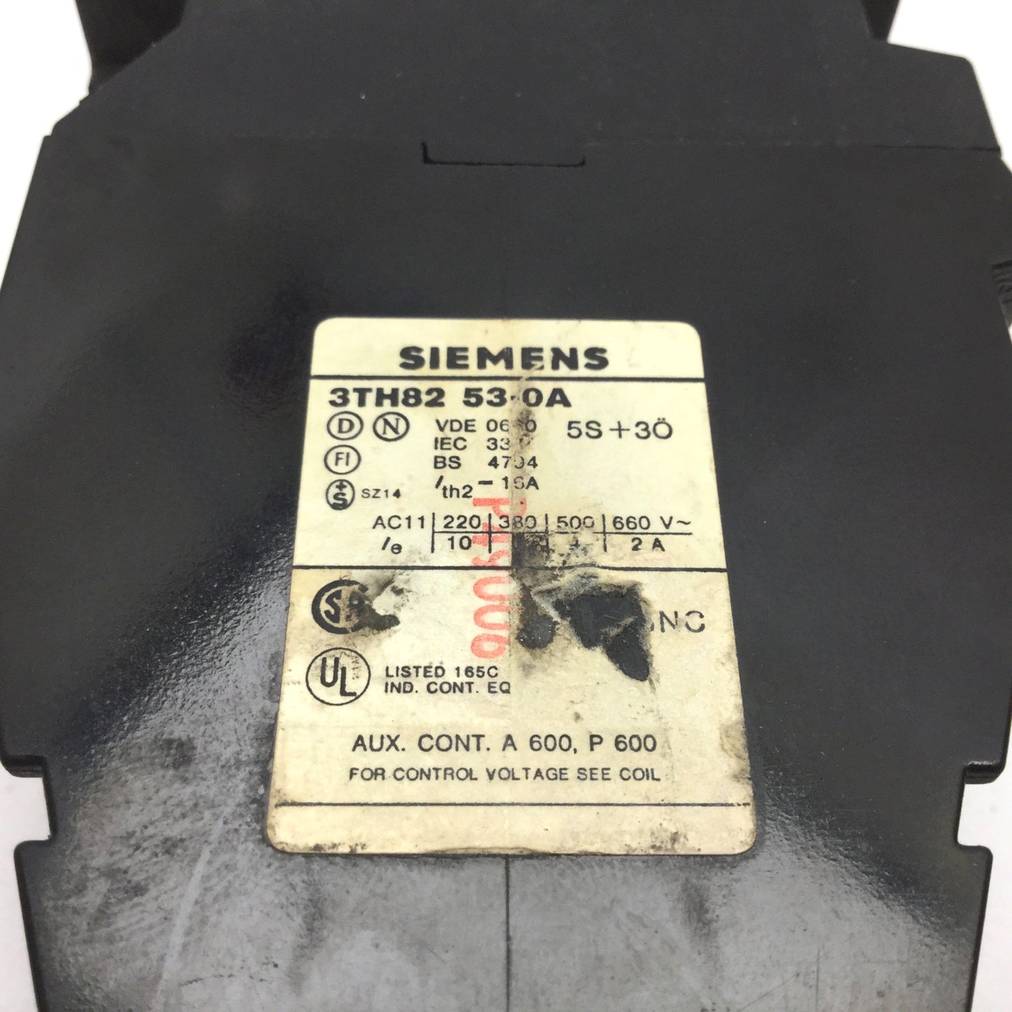 Used Siemens 3TH8253-0A Contactor, 8-Pole 5x N/O 3x N/C, Coil: 24/29V 50/60Hz, 16A