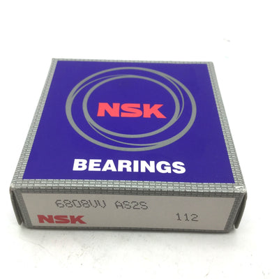 New NSK 6808VV Radial Deep Groove Ball Bearing ID 40mm OD 52mm W 7mm