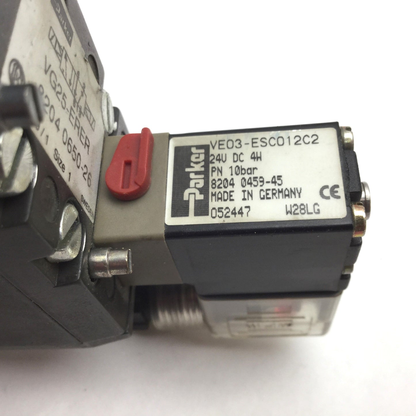 Used Parker VG25-ERER Directional Control Valve, 2-Position 5-Port, G1/4, 24VDC