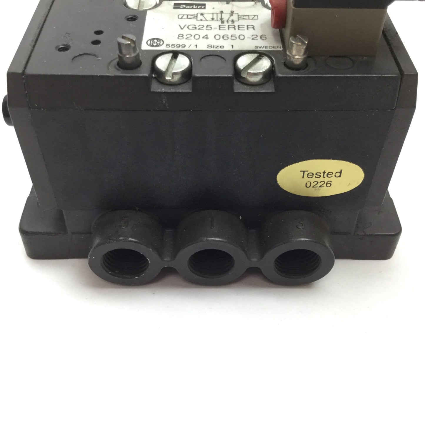 Used Parker VG25-ERER Directional Control Valve, 2-Position 5-Port, G1/4, 24VDC