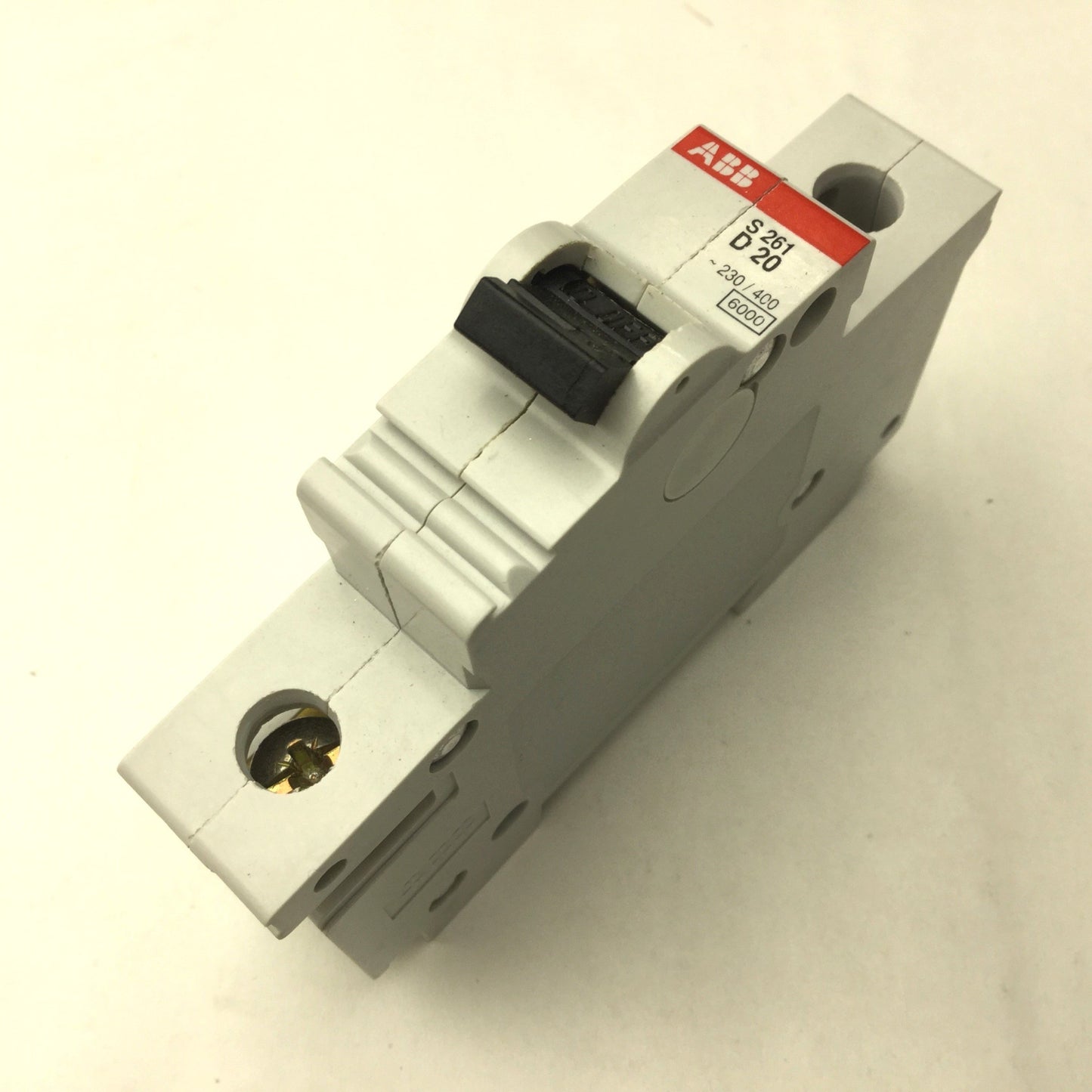 New – Open box ABB S261 D20 Circuit Breaker, 1 Pole, 20A, 230-400VAC, DIN Rail