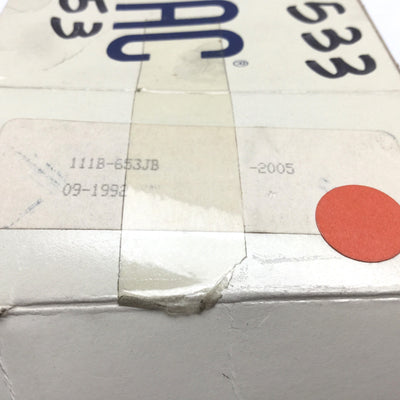 New – Open box Mac 111B-653JB Solenoid Valve, 2-Position 3-Port, 32VDC, 1/8" NPT, VAC to 150psi