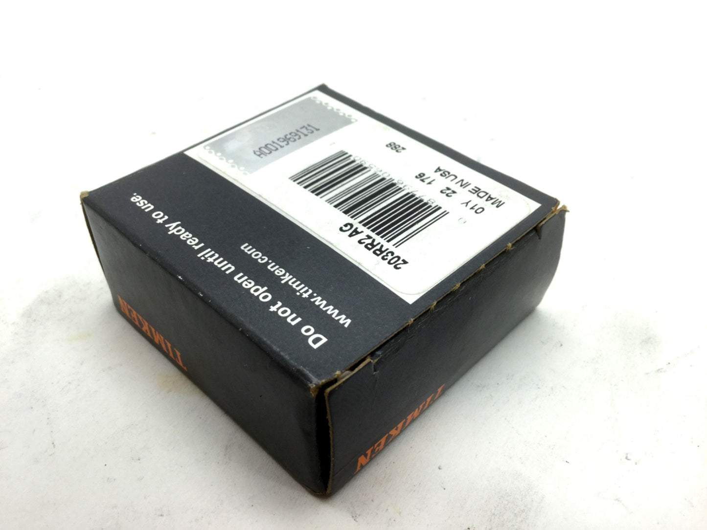 New Timken 203R2 AG Deep Groove Ball Bearing, ID 5/8" OD 40mm W 0.7188"