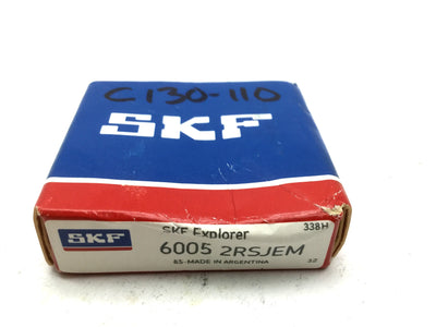 New SKF 6005-2RSJEM Deep Groove Ball Bearing, ID 40mm OD 68mm W 15mm