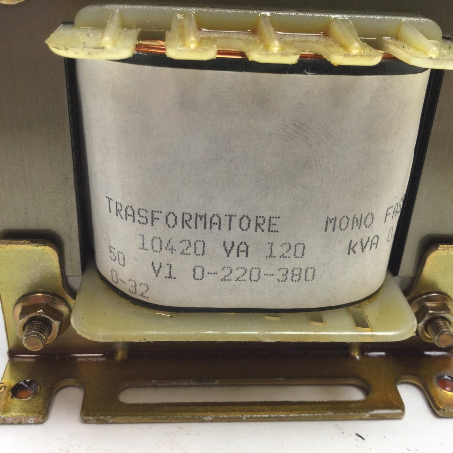 Used Trasformatore 10420 Transformer, Primary: 220/380V, Secondary: 32V, Rating 120VA
