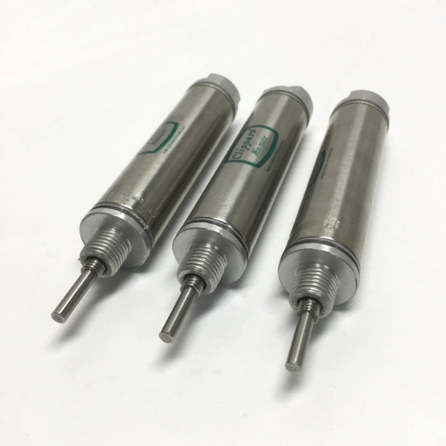Used Lot of 3 Clippard SSR-10-1 Air Cylinders, Spring-Return, 5/8" Bore, 1" Stroke
