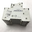 Used Siemens 5SY43MCB C10 Circuit Breaker 3 Pole w/5ST3010AS Auxiliary Circuit Switch
