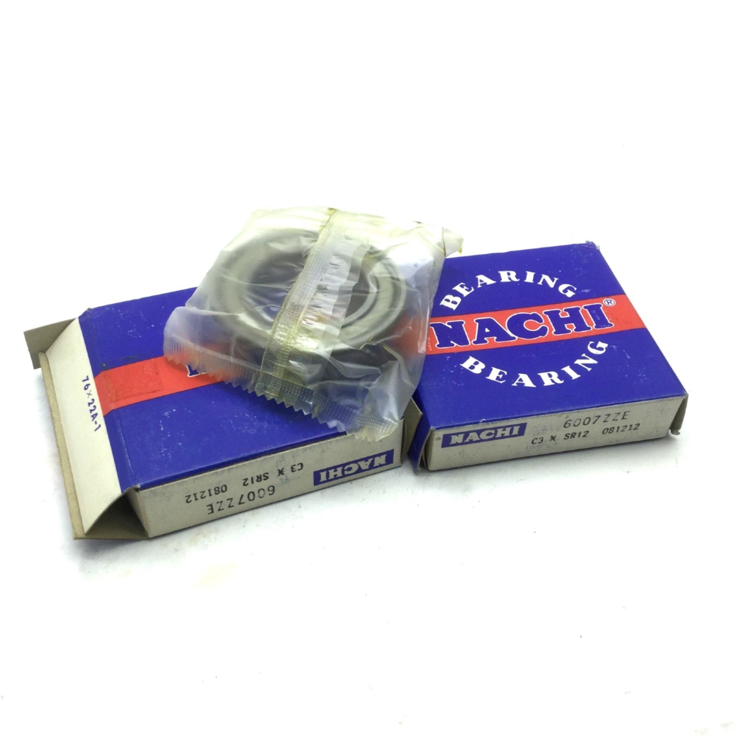 New Lot of 3 New Nachi 6007ZZE Deep Groove Ball Bearings, ID 35mm OD 62mm W 14mm