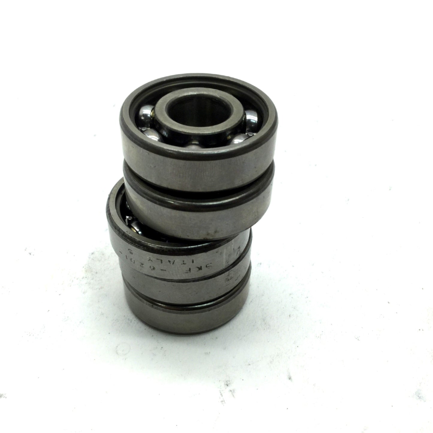 Used Lot of 5 SKF 6201 Deep Groove Ball Bearings, ID 12mm OD 32mm W 10mm