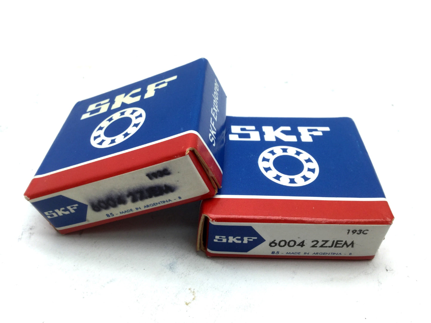 New Lot of 2 New SKF 6004-2ZJEM Deep Groove Ball Bearing, ID 20mm OD 42mm W 12mm