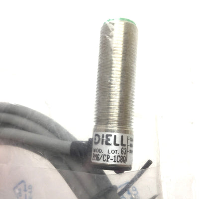 New Diell PM6/CP-1C8Q Inductive Proximity Sensor Switch, 2mm, 10-30VDC, M12