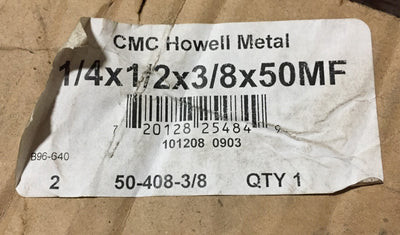 New – Open box CMC Howell Metal 50-408-3/8 HVAC Tubing 1/4x1/2x3/8x50MF Line Set Flare Fitting
