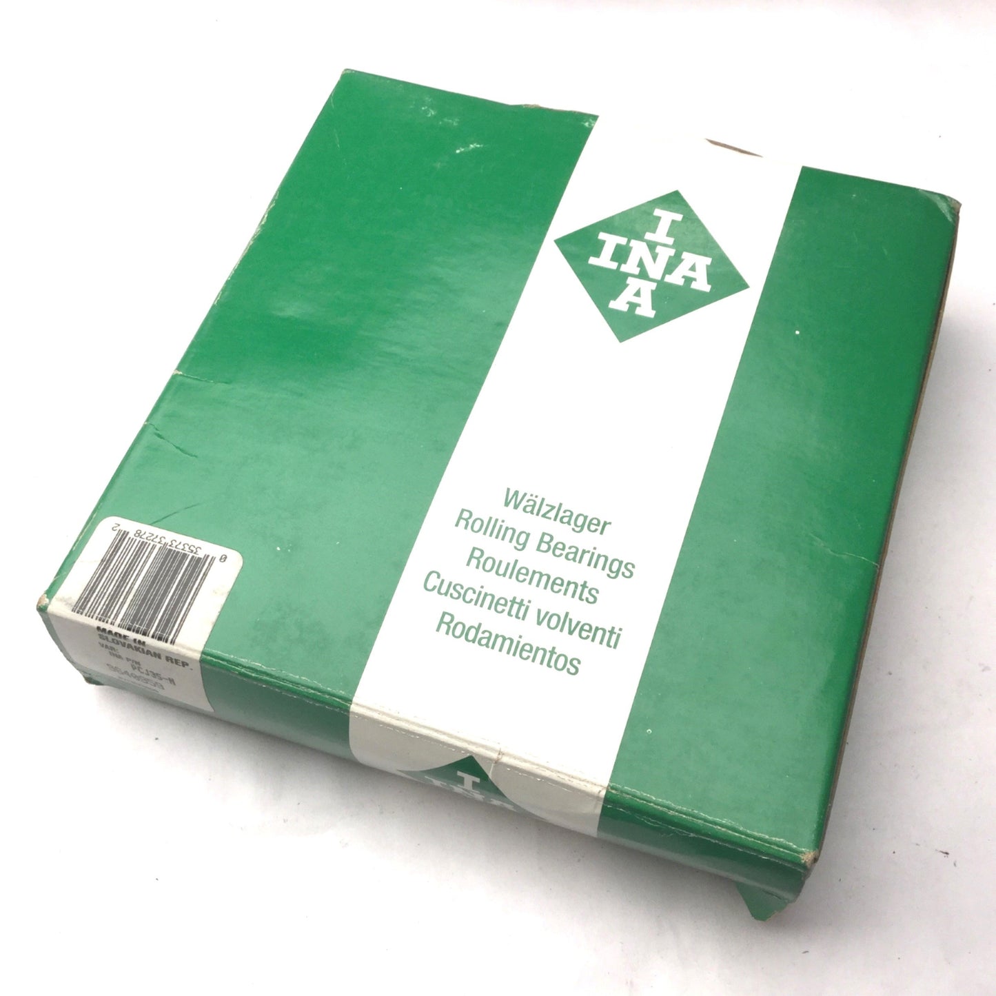 New – Open box New INA PCJ35-N Four-Bolt Flanged Housing Unit, 35mm Bore, 118mm OD, 50.4mm W