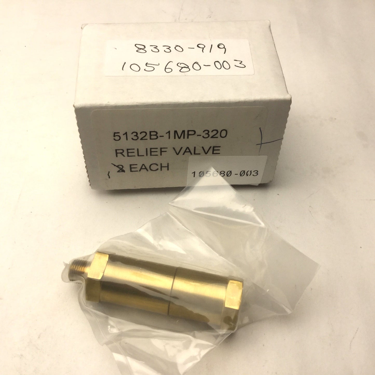 New K Circle 5132B-1MP-320 Relief Valve, 1/8"NPT Input & Output, 10-2400 psig