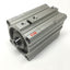 Used SMC CDLQB100-75D-F Compact Cylinder w/ Lock 100mm Bore, 75mm Stroke, Rc 3/8