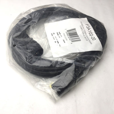 New Belkin F3A102-20 Power AC Computer Extension M/F Cord, Length: 20'